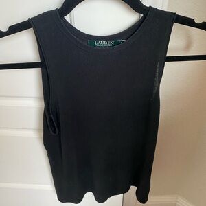 Ralph Lauren Black Knit Sleeveless Top